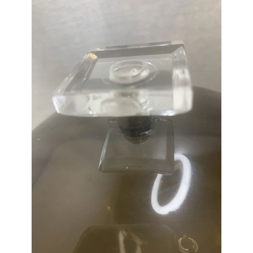 MCM Ice Bucket Lucite 3-Piece Eagle USA Clear & Smoke Vtg Cocktail Shrimp party